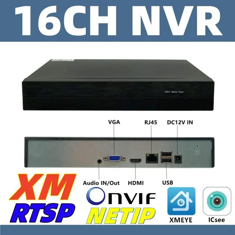NVR Ʈũ   ڴ IP ī޶, 16CH * 4K H265, ONVIF 1SATA VMS XMEYE ICsee  , P2P ΰ  